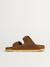 WOMENS BIRKENSTOCK ARIZONA BIG BUCKLE OILED LEATHER SANDALS - MEDIUM/NARROW - COGNAC