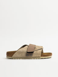 WOMENS BIRKENSTOCK KYOTO SUEDE NARROW SANDALS - TAUPE