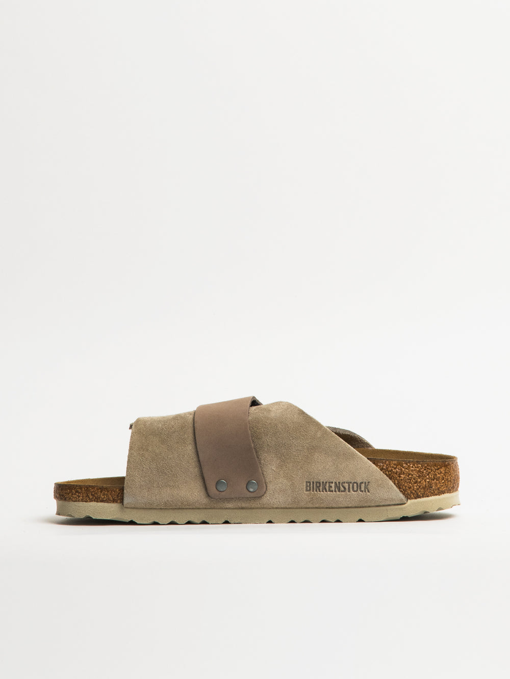 WOMENS BIRKENSTOCK KYOTO SUEDE NARROW SANDALS - TAUPE