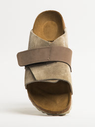 WOMENS BIRKENSTOCK KYOTO SUEDE NARROW SANDALS - TAUPE