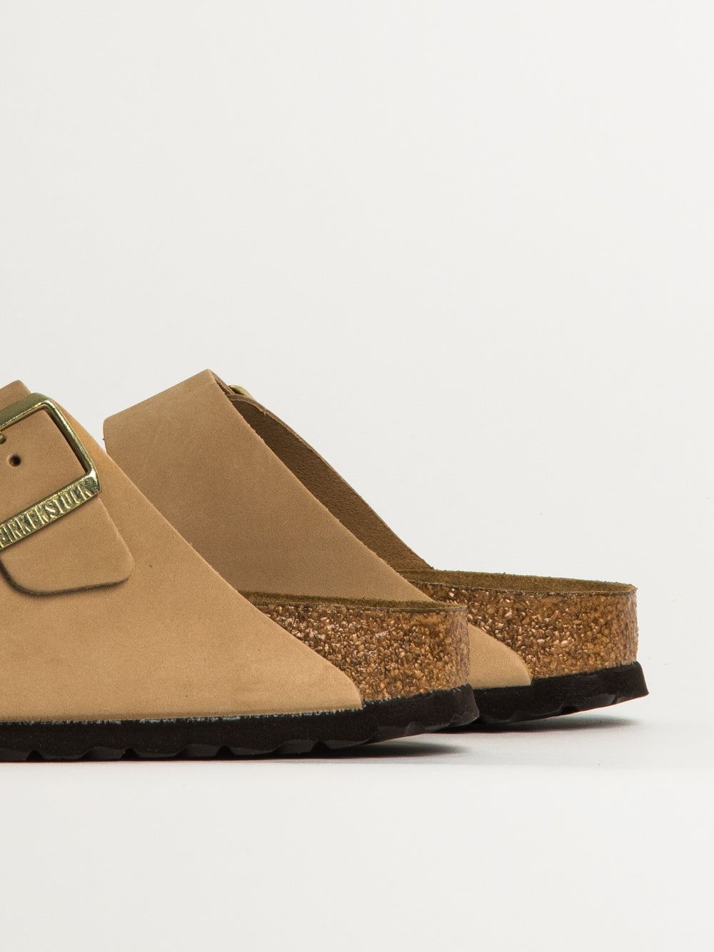 WOMENS BIRKENSTOCK ARIZONA SOFT FOOTBED NUBUCK SANDALS - MEDIUM/NARROW - SAND
