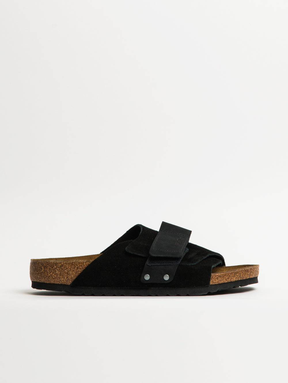 MENS BIRKENSTOCK KYOTO SUEDE NUBUCK SANDALS - BLACK