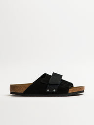 MENS BIRKENSTOCK KYOTO SUEDE NUBUCK SANDALS - BLACK