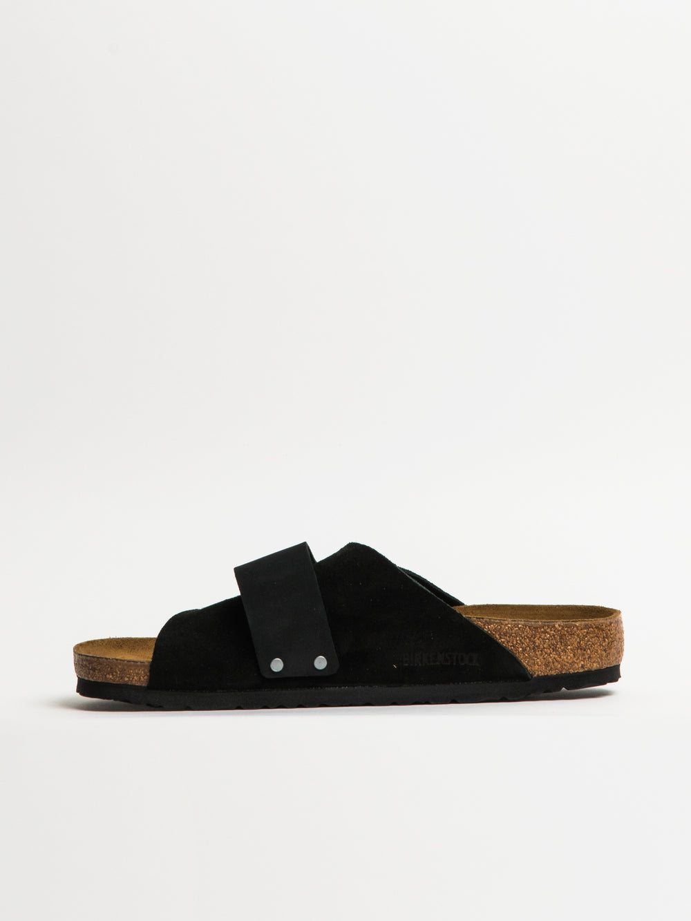 MENS BIRKENSTOCK KYOTO SUEDE NUBUCK SANDALS - BLACK
