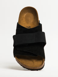 MENS BIRKENSTOCK KYOTO SUEDE NUBUCK SANDALS - BLACK