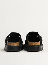 WOMENS BIRKENSTOCK BOSTON CHUNKY SUEDE - BLACK