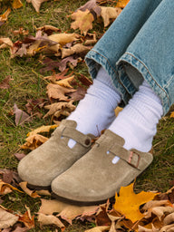 WOMENS BIRKENSTOCK BOSTON OILED LEATHER NARROW FIT CLOGS