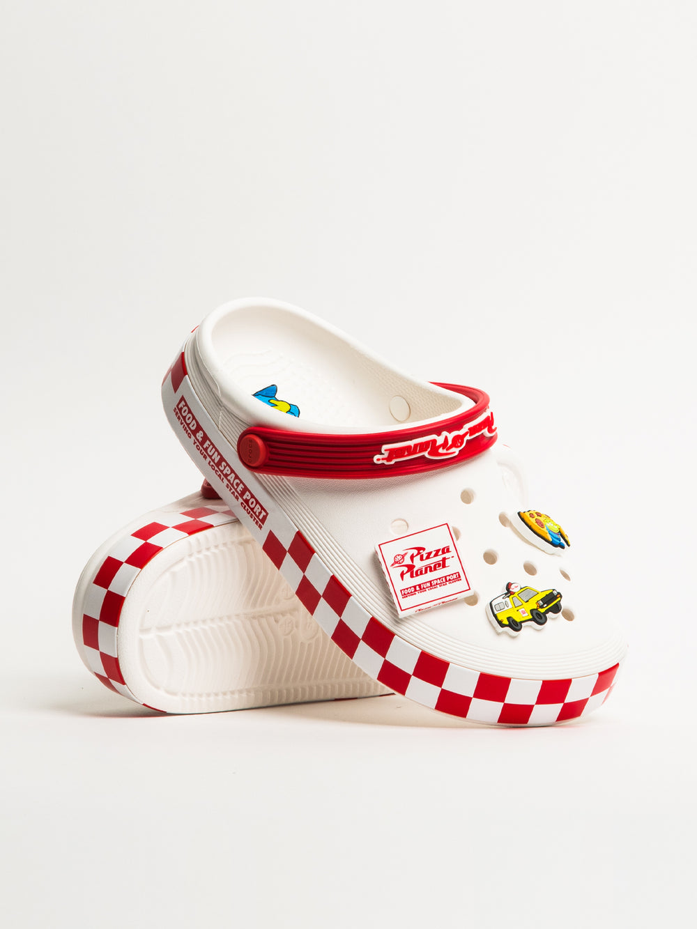 WOMENS CROCS TOY STORY PIZZA PLANET CLOG - CLEARANCE