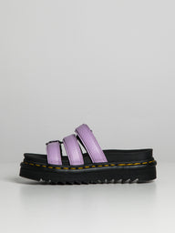 WOMENS DR MARTENS BLAIRE SLIDE FLOWER MILLED NAPPA - CLEARANCE