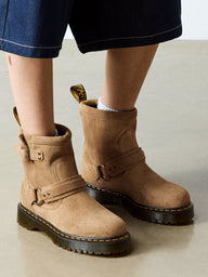 WOMENS DR MARTENS ANISTONE HRNS - TAN