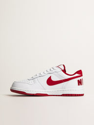 MENS NIKE BIG NIKE LOW SNEAKER - WHITE/GYM RED