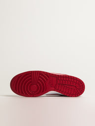 MENS NIKE BIG NIKE LOW SNEAKER - WHITE/GYM RED