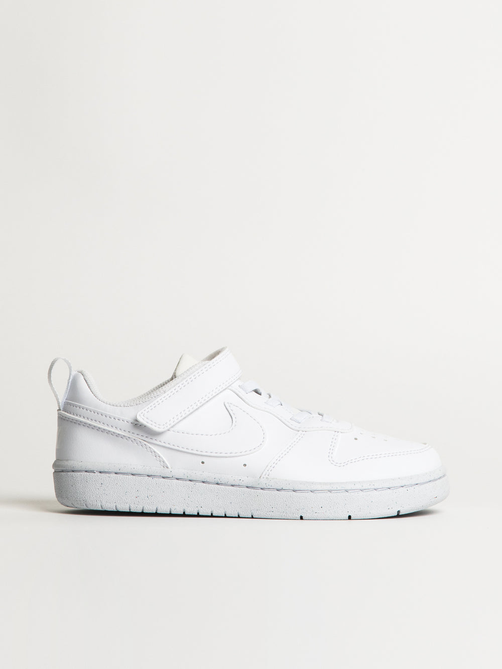 KIDS NIKE COURT BOROUGH LOW RECRAFT SHOES - WHITE