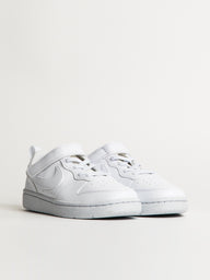 KIDS NIKE COURT BOROUGH LOW RECRAFT SHOES - WHITE