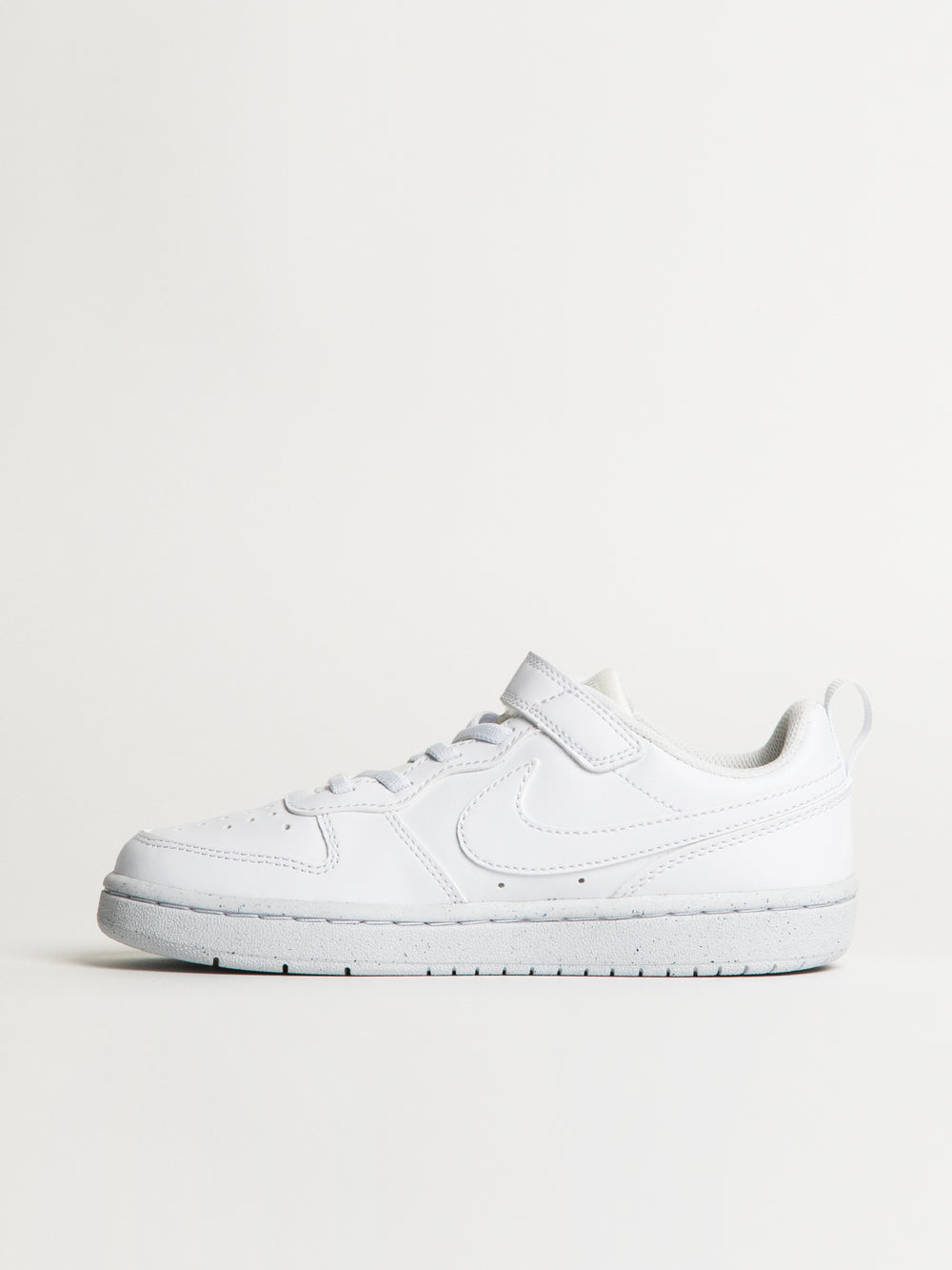 KIDS NIKE COURT BOROUGH LOW RECRAFT SHOES - WHITE