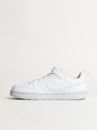 KIDS NIKE COURT BOROUGH LOW RECRAFT SHOES - WHITE