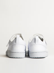 KIDS NIKE COURT BOROUGH LOW RECRAFT SHOES - WHITE