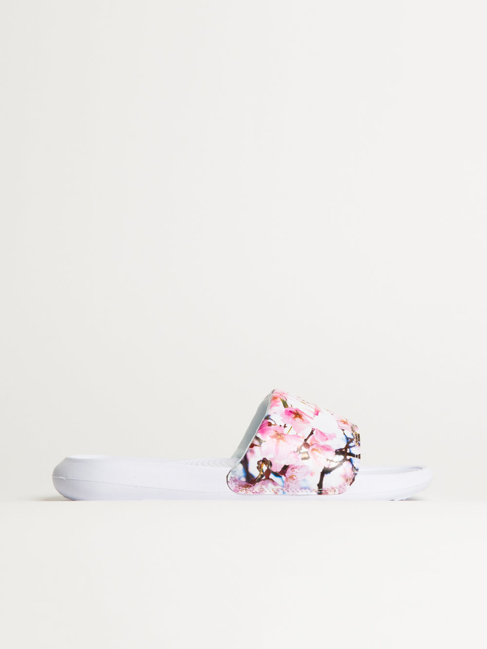 WOMENS NIKE VICTORI ONE SLIDE - WHITE/FLORAL PRINT