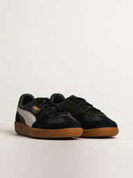 MENS PUMA PALERMO LEATHER SNEAKER - BLACK/FEATHER GRAY/GUM