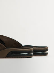 MENS REEF FANNING SLIDES - BLACK/TAN