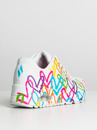 WOMENS SKECHERS UNO HIGHLIGHT LOVE - CLEARANCE
