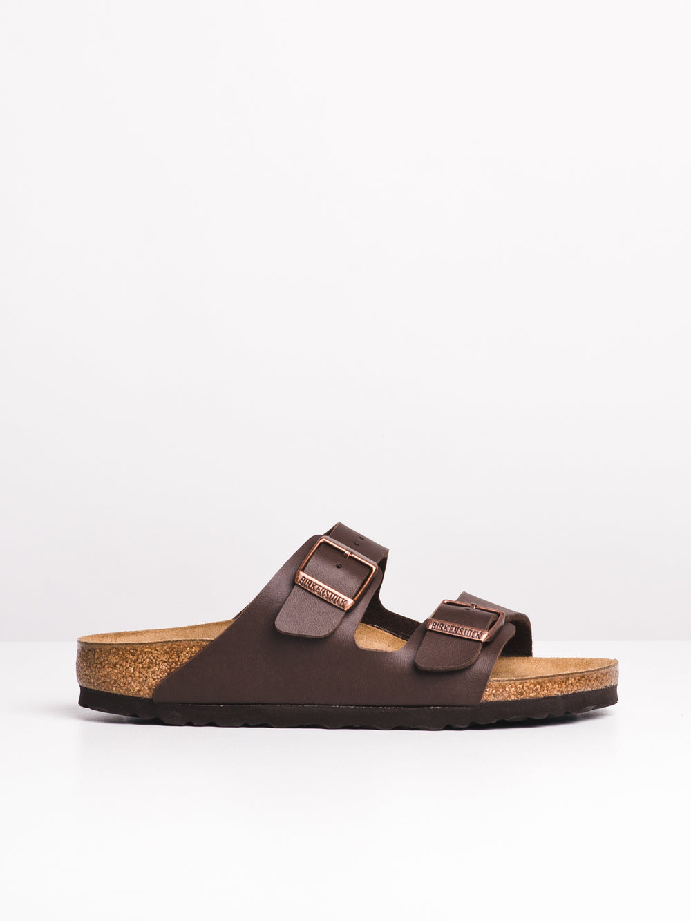 WOMENS BIRKENSTOCK ARIZONA DARK BROWN SANDALS - MEDIUM/NARROW FIT