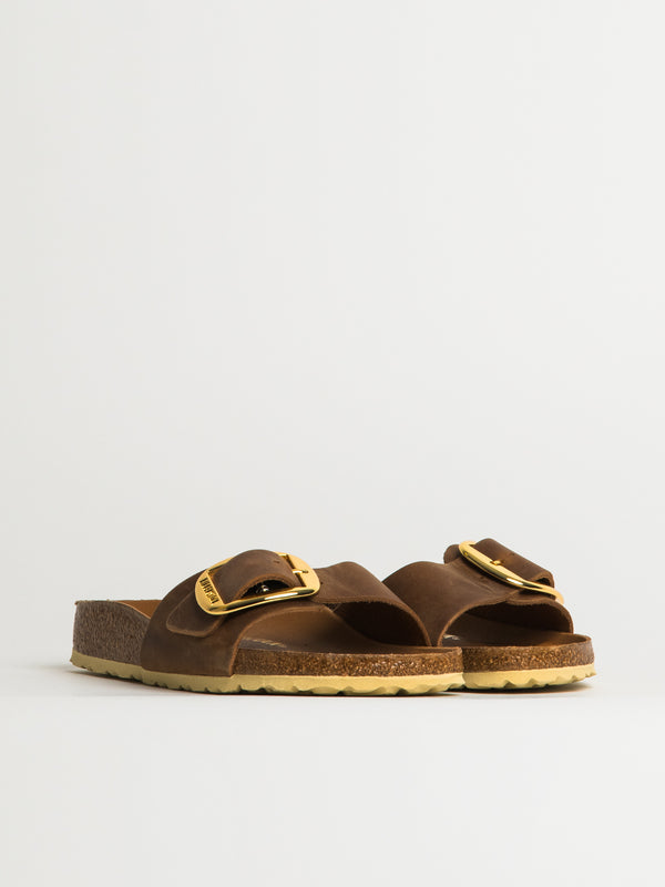 BIRKENSTOCK WOMENS BIRKENSTOCK MADRID BIG BUCKLE OILED LEATHER SANDALS - Blackwell Supply Co.