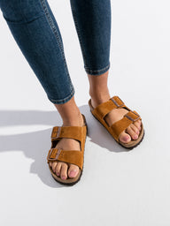 WOMENS BIRKENSTOCK ARIZONA SOFT NARROW SANDALS