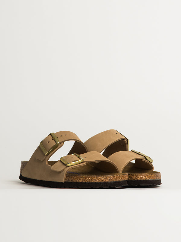 BIRKENSTOCK WOMENS BIRKENSTOCK ARIZONA SOFT FOOTBED NUBUCK SANDALS - Blackwell Supply Co.