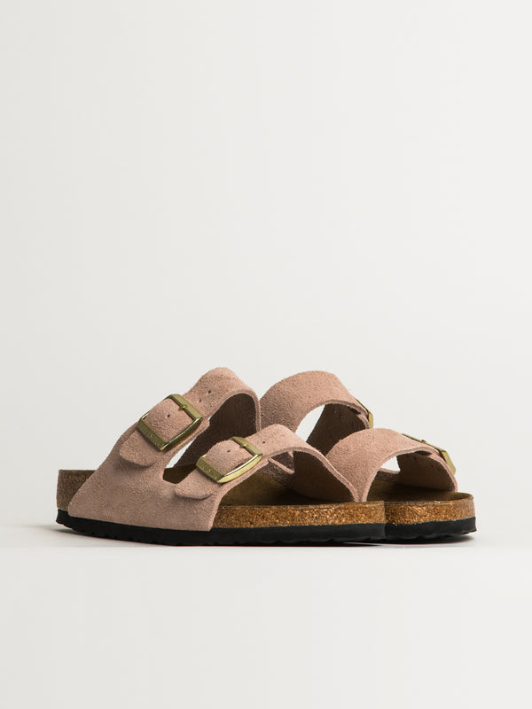 BIRKENSTOCK WOMENS BIRKENSTOCK ARIZONA SUEDE SANDALS - LIGHT ROSE - Blackwell Supply Co.