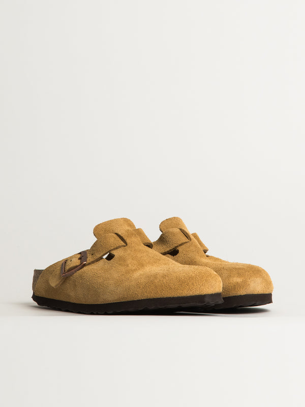 BIRKENSTOCK WOMENS BIRKENSTOCK BOSTON SUEDE CLOG - LATTE CREAM - Blackwell Supply Co.