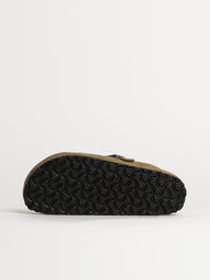WOMENS BIRKENSTOCK BOSTON BRAIDED SUEDE CLOG - TAUPE