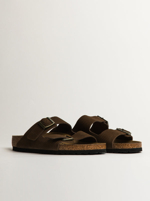 BIRKENSTOCK MENS BIRKENSTOCK ARIZONA CORD SUEDE - DARK TEA - Blackwell Supply Co.