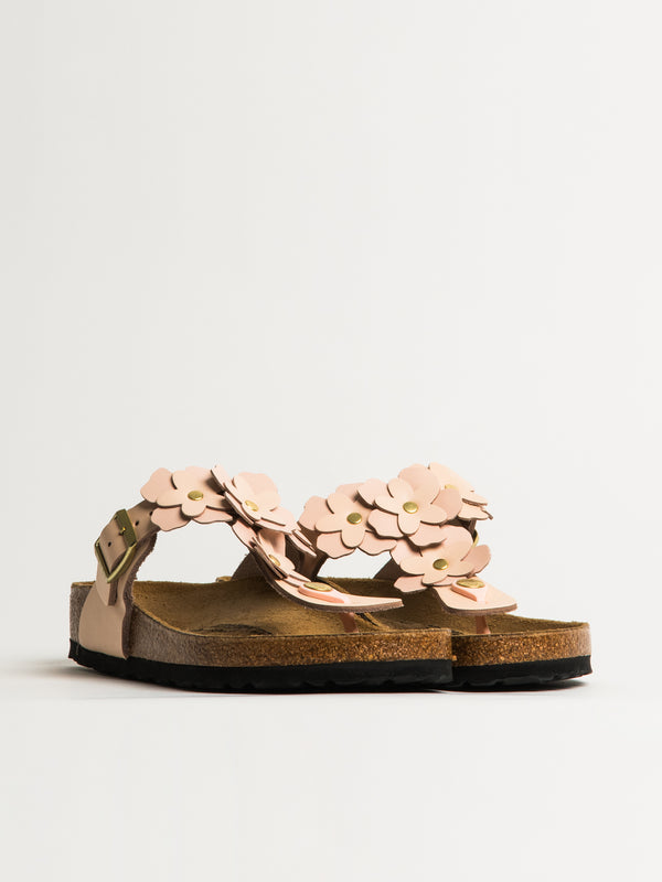 BIRKENSTOCK WOMENS BIRKENSTOCK GIZEH FLOWER LEATHER SANDALS - LIGHT ROSE - Blackwell Supply Co.