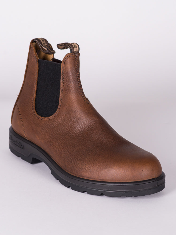 MENS BLUNDSTONE THE LEATHER LINED - PEBBLE BRN