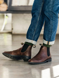 MENS BLUNDSTONE DRESS ANKLE BOOT - CHESTNUT