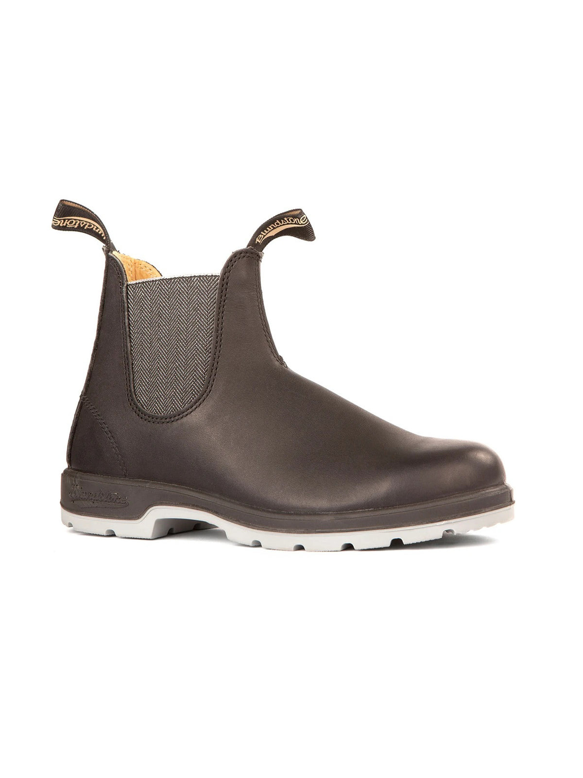 WOMENS BLUNDSTONE LTHR LINED BLACK W GREY SOLE