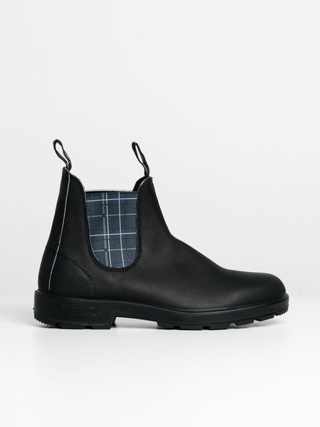 MENS BLUNDSTONE ORIGINAL BLK NAVY TARTAN Boathouse Footwear