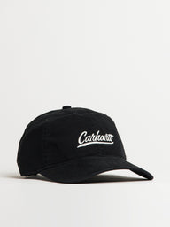 CARHARTT CANVAS SCRIPT CAP - BLACK