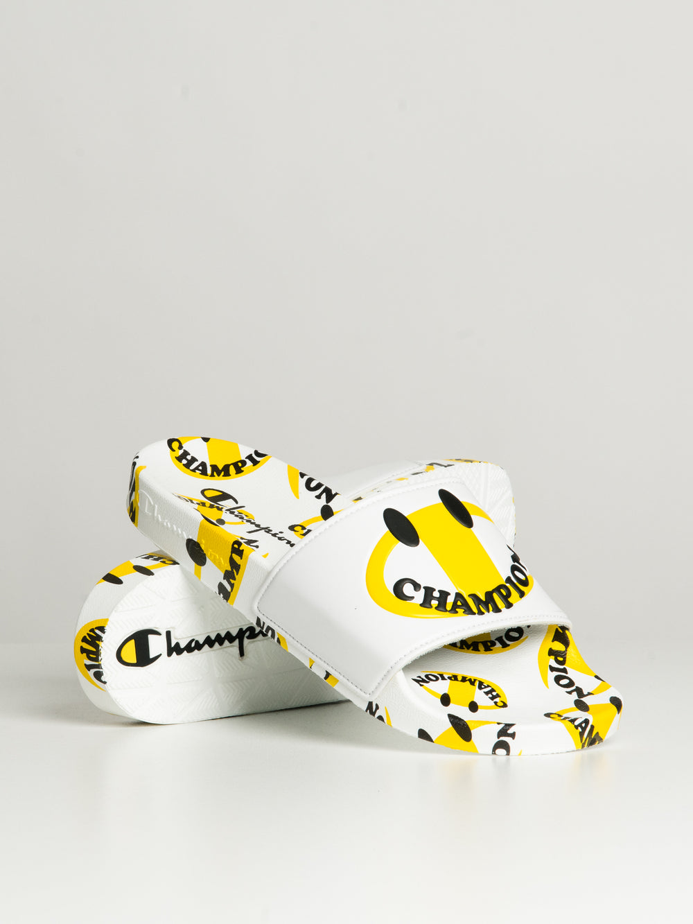 Champion slides on sale with words