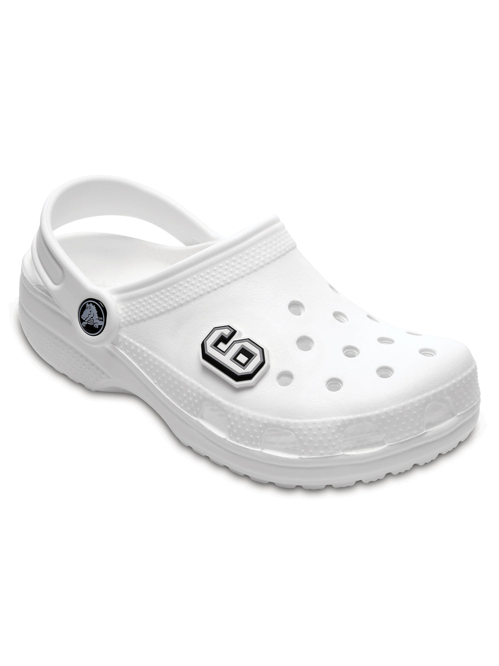 CROCS JIBBITZ BLACK & WHITE NUMBER 6