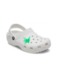 CROCS JIBBITZ - GREEN BUTTERFLY CLIP  - CLEARANCE