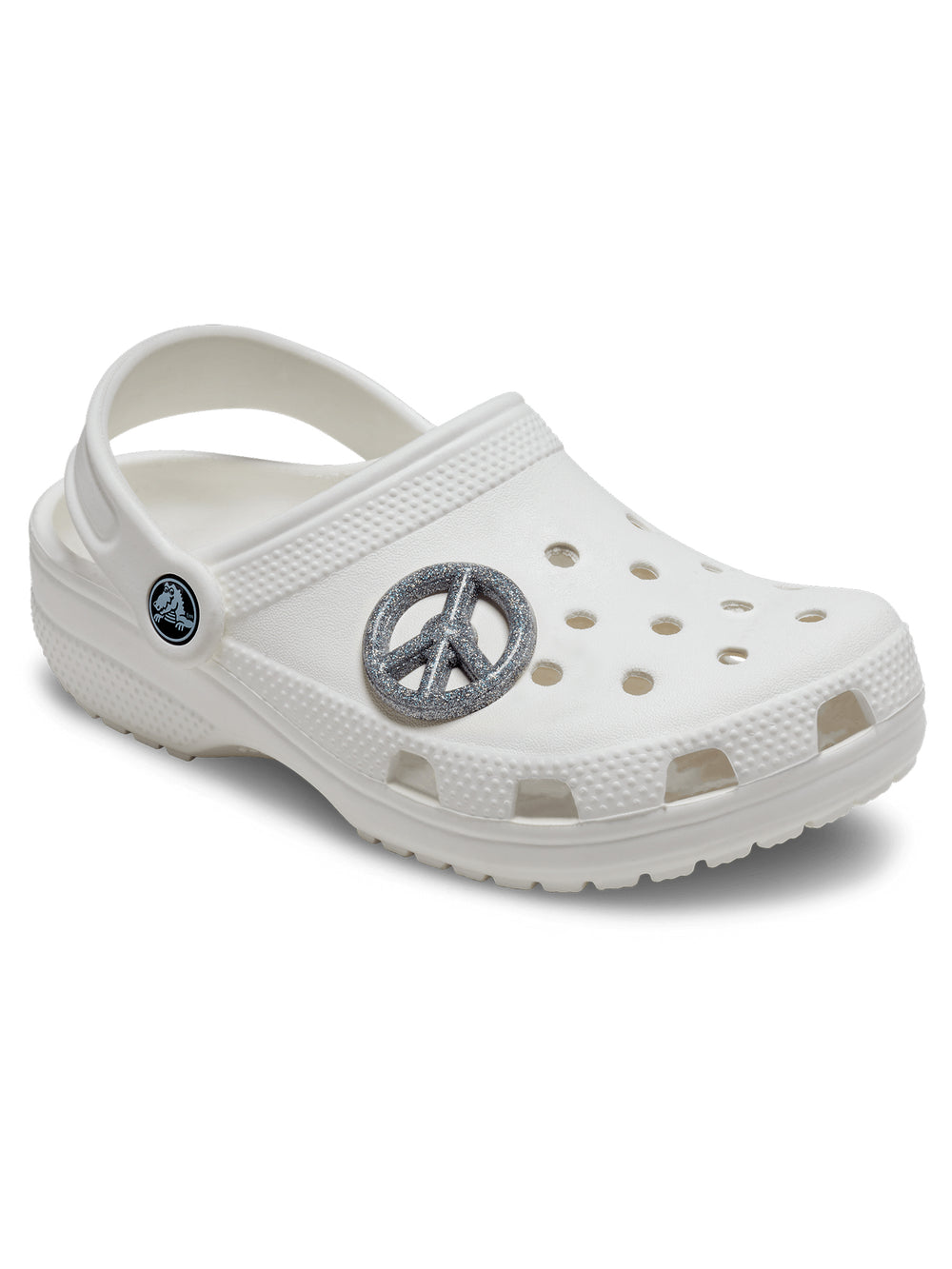 CROCS JIBBITZ - GLITTER PEACE SIGN - CLEARANCE