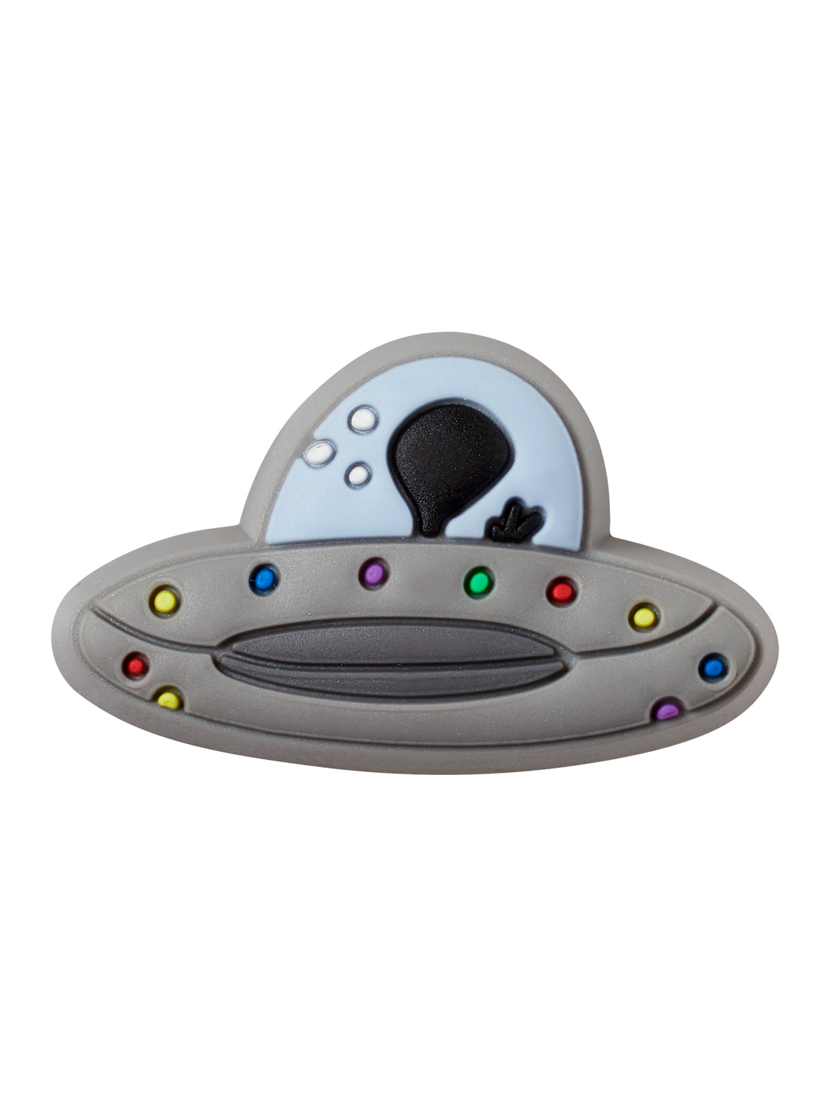 CROCS JIBBITZ SPARKLY SILVER CIRCLE - CLEARANCE