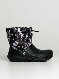 WOMENS CROCS CLASSIC LINED NEO TIE DYE BOOT - CLEARANCE