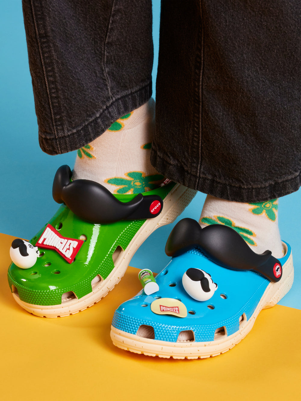 Blue green crocs online