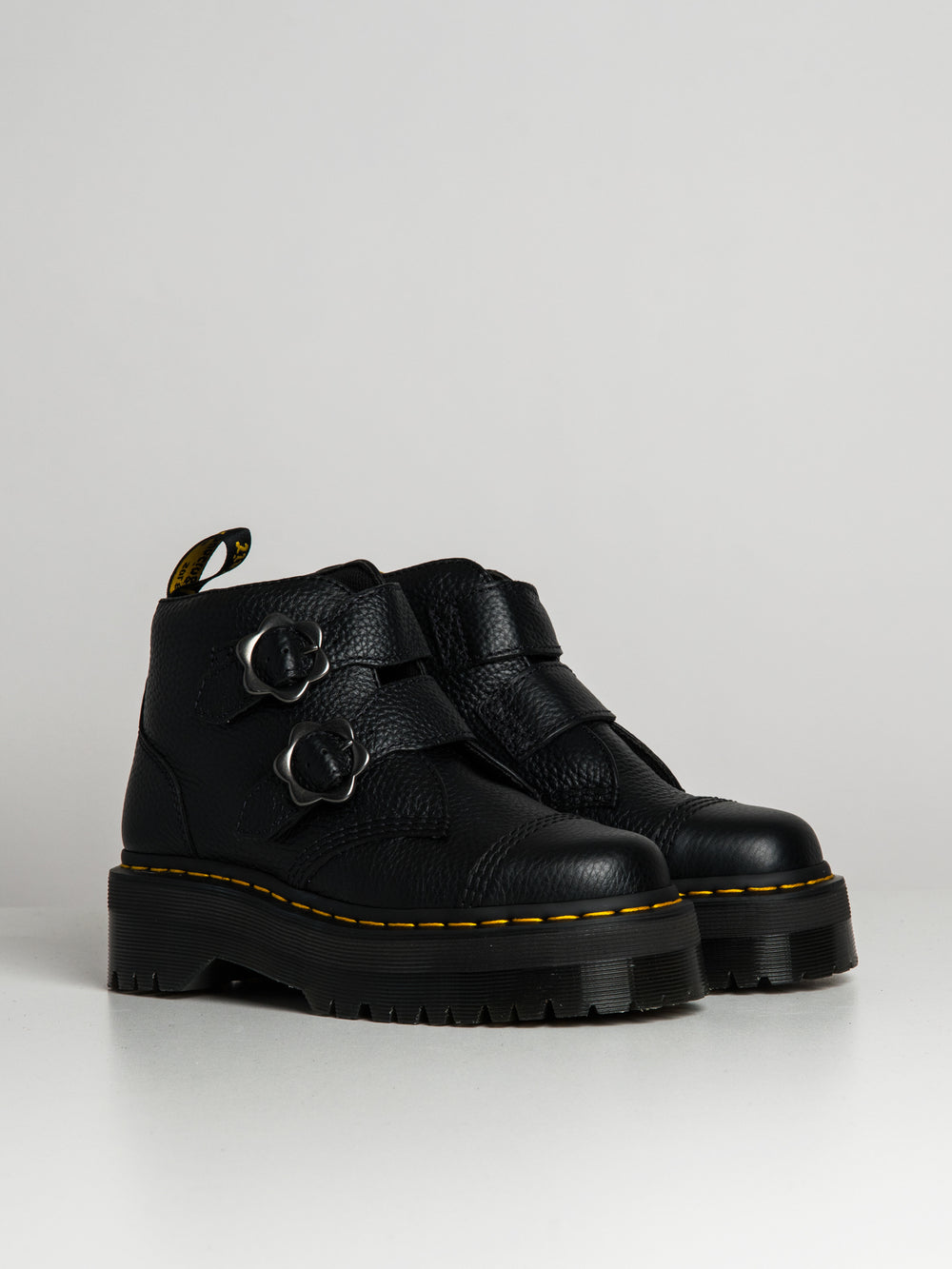WOMENS DR MARTENS DEVON FLOWER MILLED NAPPA BOOT - CLEARANCE