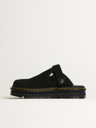 WOMENS DR MARTENS ZEBZAG SUEDE MULE - BLACK