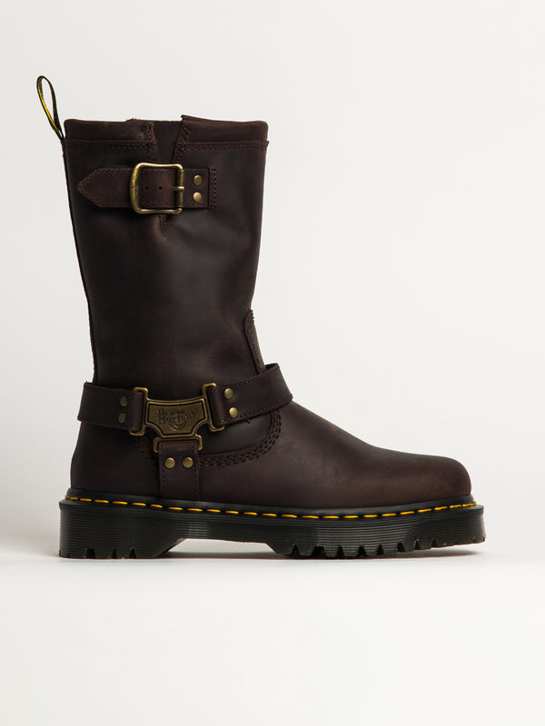 WOMENS DR MARTENS ANISTONE HI BOOT - BROWN