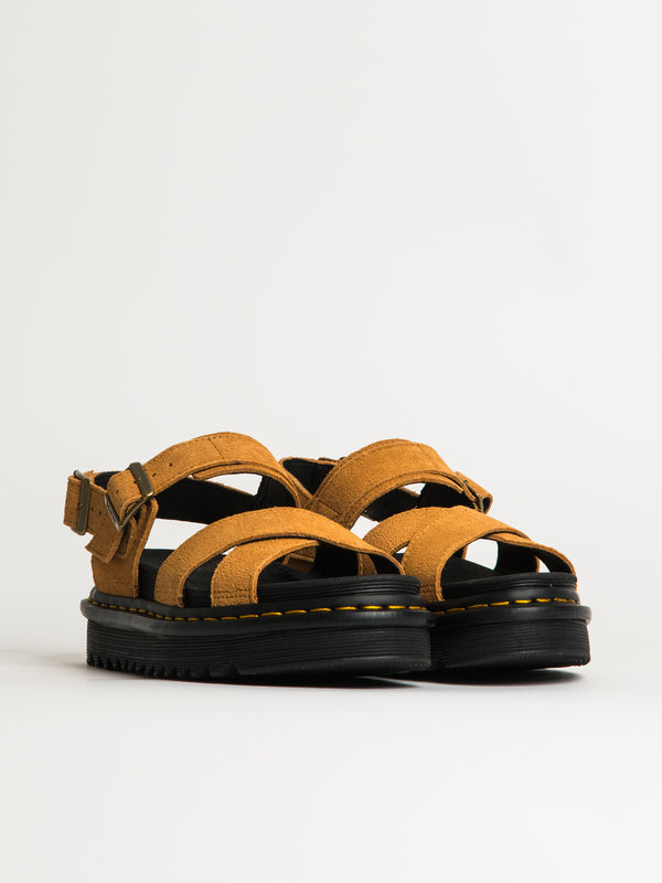 DR MARTENS WOMENS DR MARTENS VOSS II EH SUEDE SANDAL - Blackwell Supply Co.